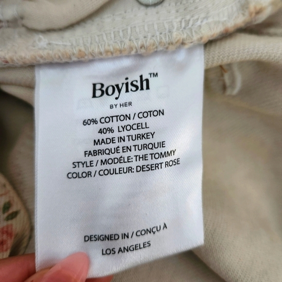 NWT Boyish | The Tommy High Rise Rigid Straight Leg Jeans in Desert Rose - Sz 31 - Picture 13 of 15